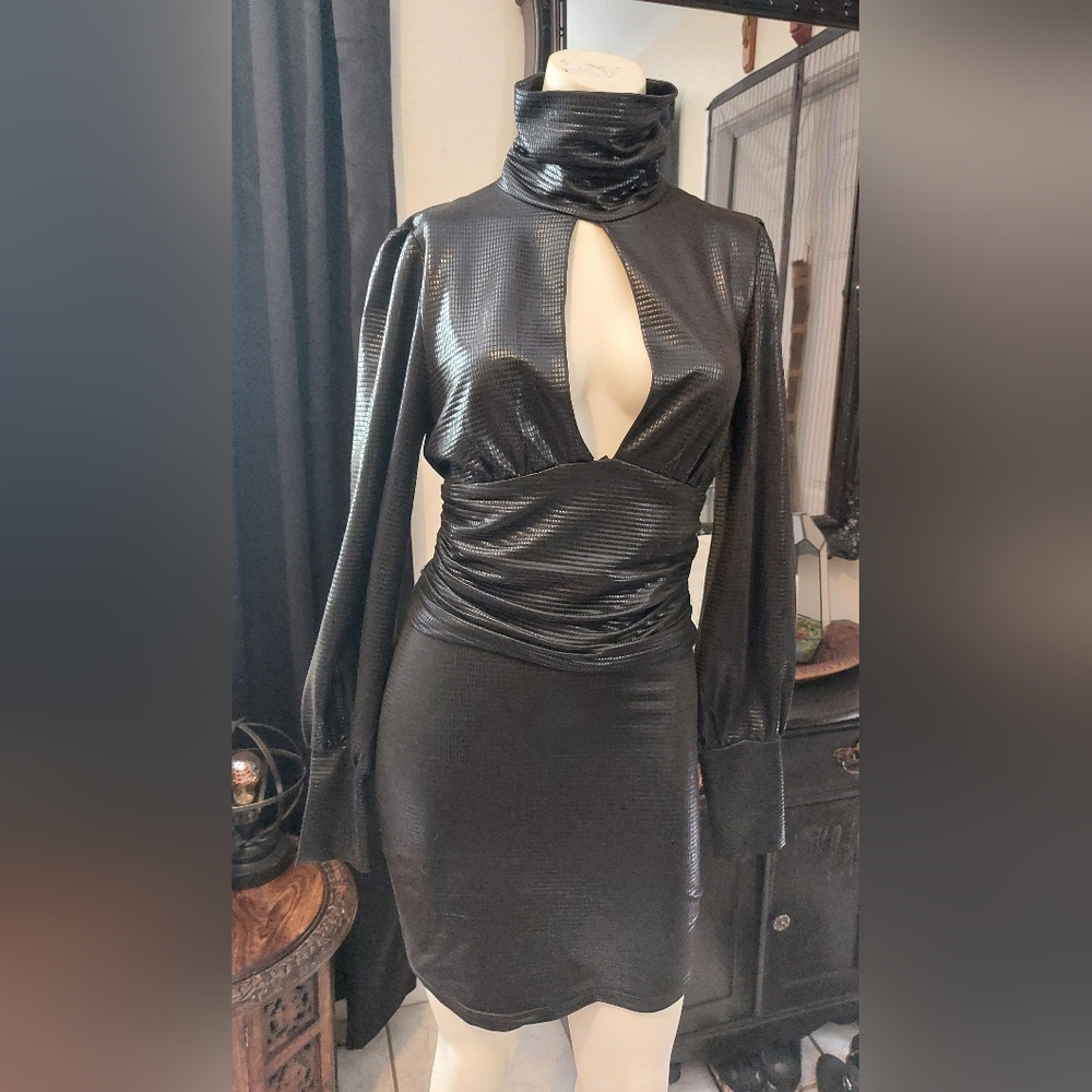 Akira black snake dress
